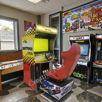 Usine 32 pouces écran simulateur voiture course machine de jeux d'arcade à pièces pour un joueur ou deux joueurs