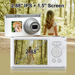 กล้องดิจิตอลออปติคอลขนาดพกพาแบบวินเทจพร้อมหน้าจอคู่ ถ่ายวิดีโอ 4K สำหรับคู่หูการเดินทางที่ดีที่สุดของคุณ กล้องพกพาแบบวินเทจขนาดกะทัดรัด - Product Image 2