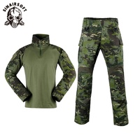 Chaleco Táctico de Algodón SINAIRSOFT Serie Gen3 para Hombre, Uniforme para Paintball y Caza, Incluye Camisa, Pantalones y Rodilleras