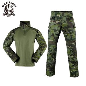 Chaleco Táctico de Algodón SINAIRSOFT Serie Gen3 para Hombre, Uniforme para Paintball y Caza, Incluye Camisa, Pantalones y Rodilleras - Product Image 5