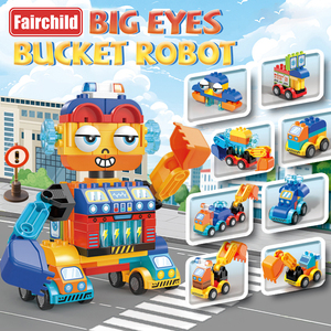 <strong>Large</strong> Construction Puzzle <strong>Building</strong> <strong>Blocks</strong> for Children <strong>Big</strong> Eye Robot Toy <strong>Big</strong> <strong>Building</strong> <strong>Block</strong> Set for Kids 8 in 1 Robot - Product Image 3