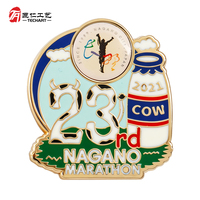 Pins de revers personnalisés pour championnats, médailles d'événements sportifs, design frappé, placage or et argent, boîte cadeau, usine OEM