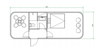 Maison préfabriquée RMY en conteneur, style technologique moderne, 20 pieds, 40 pieds, structure en acier, écologique, pour bureau de chantier, école, villa, hôtel