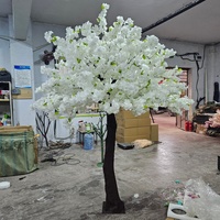 Nouvel arbre artificiel de fleurs de cerisier orange pour la décoration de centre de table de mariage