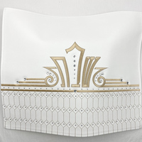 Housse de Challah en cuir PU avec inscription en hébreu brodée pour le Shabbat