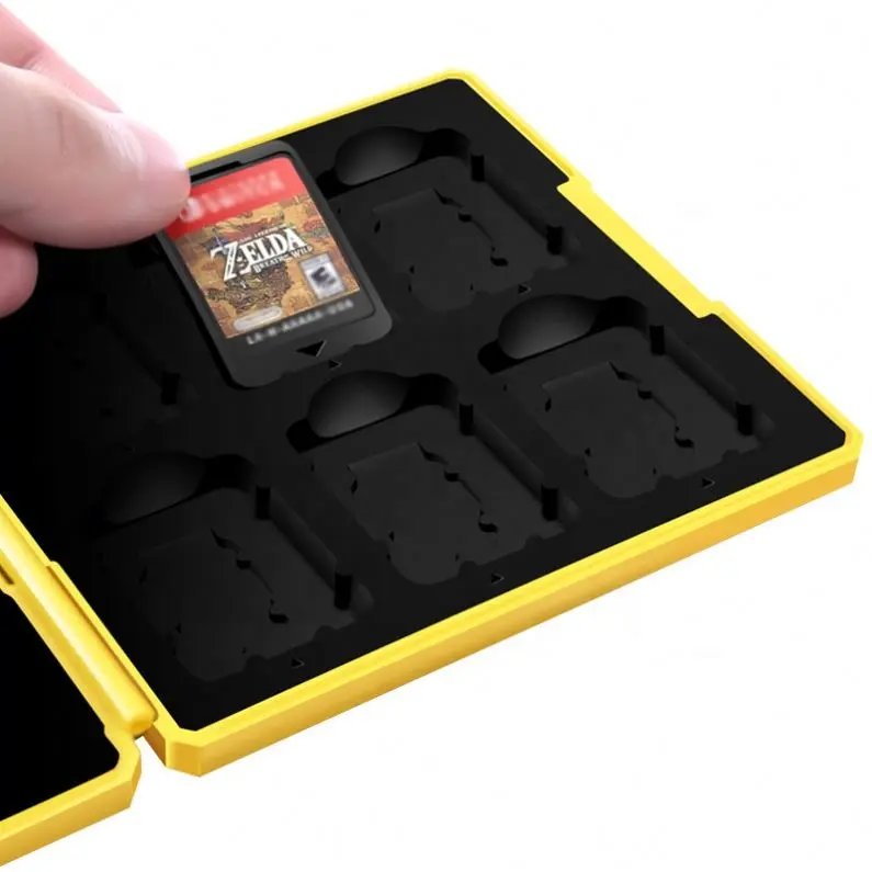 Nintendo Switch 게임 카드 카트리지 용 게임 액세서리 방수 하드 쉘 게임 카드 케이스 보관 상자