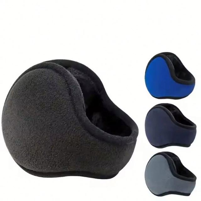 I-0241 Wholesale High-quality Winter Foldable Earmuffs Woolen Fleece Earmuffs Men and Women Warm Earmuffs