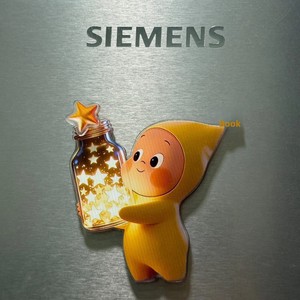 แม่เหล็กติดตู้เย็นอะคริลิคขนาด 60 มม. ลายการ์ตูนสร้างสรรค์รักษ์โลก ดีไซน์น่ารัก ขายดี มีคุณค่าสูง รูปดาวหมุนได้ - Product Image 4