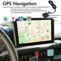 Radio mobil nirkabel Android 13, Radio mobil stereo GPS CarPlay 8 + 128GB AI kontrol suara untuk Suzuki Jimny 2019