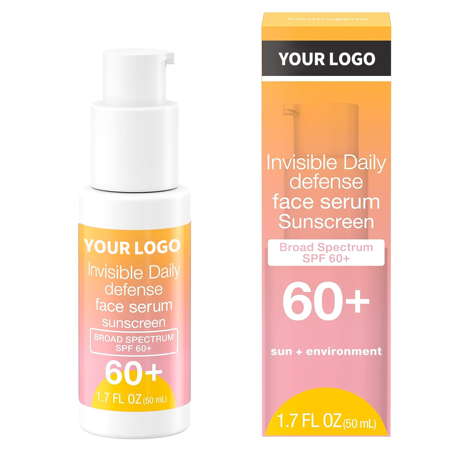 Ежедневный защитный солнцезащитный крем для лица SPF 60 + увлажняющая Солнцезащитная Сыворотка для лица помогает предотвратить солнечные ожоги