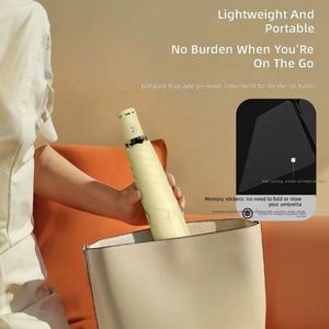 Nuevo Paraguas Plegable Automático de Tres Pliegues, Moderno y Creativo, de Pongee, Ultraligero, Portátil, con Protección Solar UV y Resistente al Viento, para Adultos - Product Image 3