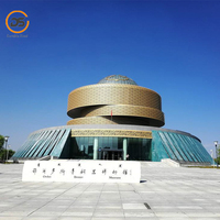 Cobertizos de Acero Prefabricados Modernos y Duraderos de Alta Calidad, Personalizados, con Estructura de Domo, para Uso en Museos, Hospitales y Edificios de Oficinas
