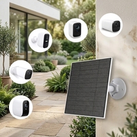 Kamera Keamanan Luar Ruangan 5W Pengisi Daya Panel Surya Efisiensi Tinggi Pasokan Daya Berkelanjutan Mendukung OEM/ODM Panel Surya IP65