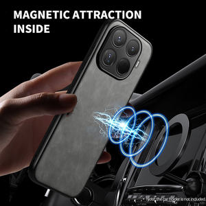 Custodia Protettiva in Pelle di Design per <span class=keywords><strong>Xiaomi</strong></span> 15 <span class=keywords><strong>Pro</strong></span> 14Ultra 13T, Cover Magnetica di Lusso per <span class=keywords><strong>Xiaomi</strong></span> 12s Ultra - Product Image 2