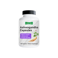 Ashwagandha Wortelpoeder Extract Capsules met Zwarte Peper voor Kalmerende Ontspanning, Stemmingsbalans en Immuunwelzijn
