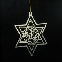 Personal isierte kunden spezifische Weihnachts baums chmuck Edelstahl ätzen Metall ätzen Weihnachts hängen Dekorationen