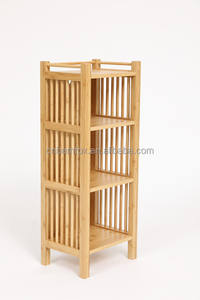 أثاث منزلي Bamfox 3 طبقات من الخيزران خزانة مستدامة متعددة الأغراض وحل تخزين مخصص - Product Image 4