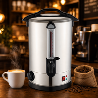 Urne à café électrique en acier inoxydable avec contrôle de la température pour usage extérieur et hôtelier