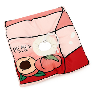 Peach <b>Milk</b> Cartoon Pillow Square Wearable Pet Cushion For <b>Cats</b> And Dogs - Product Image 1