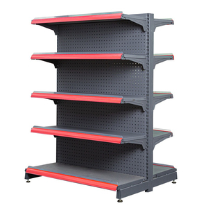 Heavy Duty Metallic Single-Sided Grocery Store Display Racks/Shelves for Supermarket Gondola <strong>Shelving</strong> 100kg Capacity Per Layer - Product Image 1