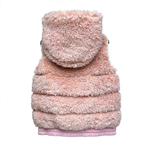 Chaleco de Invierno para Mujer, Elegante, Casual, Suave y Cálido, Imitación Piel de Cordero, con Capucha - Product Image 3