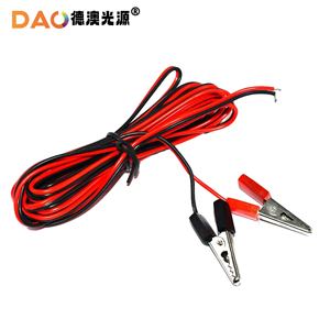 Dao Alligator <b>Clip</b> Wire 1.2M Copper Core For Car Battery Charging Durable Plastic Insulated - Product Image 1