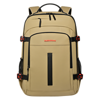 Sac d'ordinateur portable unisexe personnalisé avec logo, imperméable, fermeture éclair en PU, durable, sac à dos à bandoulière, doublure en polyester, 20-35L