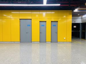 Puerta ignífuga de acero de una sola hoja para escuelas, diseño moderno para UL aprobado - Product Image 2