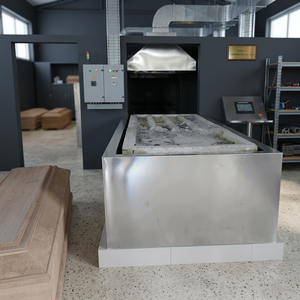 Máquina Crematoria Eléctrica de Estilo Americano con Control PLC, Cámara Grande, para Ataúdes de Madera, 50Hz, Máquina de Cremación de Ataúdes de Madera - Product Image 3