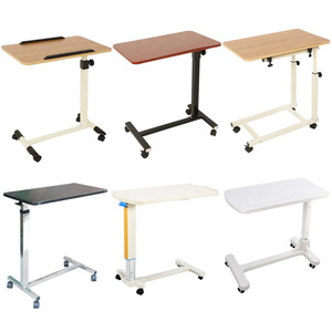 Hospital <b>Table</b> Rectangle Trestle Base With Wheels <b>Adjustable</b> Height For Health Massage Use - Product Image 1