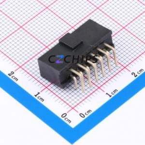 F185-1206A0CRYF1 Pin Socket Bent Lead Through Hole,P=2.54mm Connector 2x6P 2.54mm 2.54mm Right Angle Insert - Product Image 2