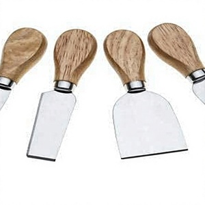 Cuchillos para Queso de Acero Inoxidable con Mango de Madera, Cortador de Queso, Juego de Rebanadores para Queso Duro y Blando, Herramienta de Cocina para Servir - Product Image 6