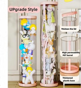 Wholesale <b>Large</b> Eco-Friendly Plastic Bins Child Baby Stuffed Toys Container Kids Storage Box Organizer Space-Saving Living Room - Product Image 5