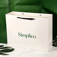 Vente directe d'usine, sac en papier blanc épais et durable, impression personnalisée pour les magasins de vêtements et de chaussures, sac en papier de luxe pour les bijoux