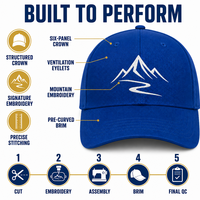 Casquettes de baseball brodées avec logo personnalisé, 6 panneaux, en sergé de coton, style Dad Hat, ajustables, à profil bas