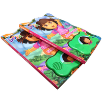 Impresión de libros gruesos y duraderos para niños, caja de cartón con sonido