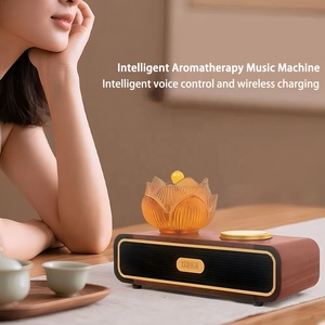 Mini-enceintes musicales populaires avec appels vocaux IA, chargement sans fil 5.3, boîtier métal/bois, 500-1000mAh, pour ordinateur - Product Image 5