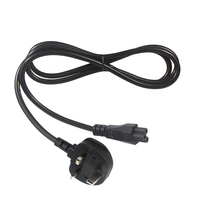 Cable de alimentación para ordenador de escritorio y portátil del Reino Unido, enchufe de 3 pines, extensión de goma C5, varios BS KC macho, IEC, extremos hembra, ordenador de CA, estándares CN de EE. UU.