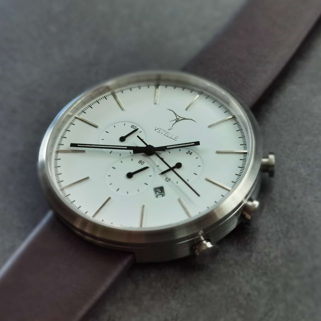 2022 Large Simple Luxury Stainless Steel Watches Big Case Men Wrist Fashion Chronograph Custom Logo OEM 45mm Quartz Watch