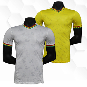 Fabrieksdirecte verkoop Heren Voetbalshirt 26/27 Thuis/Uit Korte Mouw Zomer Zwart Sterren Nationaal Team Tenue Op Maat Voetbalshirt - Product Image 1