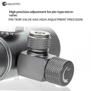 Regolatore di Pressione Gas <span class=keywords><strong>CO2</strong></span> Aquapro Singolo/Doppio Manometro per Acquario, Valvola per Bombole W21.8 M22 - Product Image 4