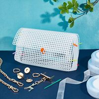 250610 Kit de Matériaux et Accessoires de Quincaillerie DIY, Kit de Sac en Maille Plastique DIY, Tricot de Sacs en Feuillets de Toile Plastique Faits Main DIY