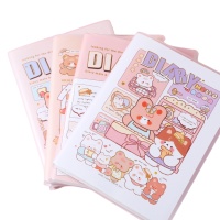 Carnet à manches en caoutchouc 64K pour les étudiants apprennent à écrire des fournitures de bureau Kawaii couverture rigide planificateur hebdomadaire carnet de notes