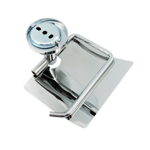 Porte-<span class=keywords><strong>papier</strong></span> <span class=keywords><strong>toilette</strong></span> mural Metalique 55021-CR avec couvercle, <span class=keywords><strong>rangement</strong></span> pour <span class=keywords><strong>papier</strong></span> <span class=keywords><strong>toilette</strong></span> imperméable pour salle de bain - Product Image 4