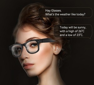 แว่นตาอัจฉริยะ AI รุ่นใหม่ ปี 2026 กล้อง 8MP ความละเอียด 1080P พร้อมที่เก็บข้อมูลในตัว บันทึกวิดีโอและเสียง แปลภาษาพร้อมกันได้ รุ่น AIMB-G2 - Product Image 3