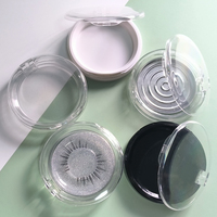 H006 Boîtier vide compact pour poudre de faux cils, emballage rond 59MM, mono-couche, pour poudre et fard à joues