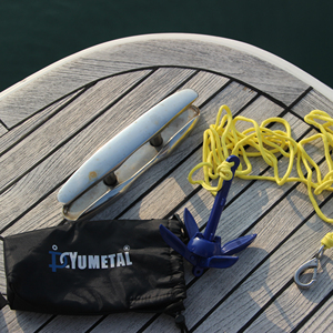 Ancora a grappino pieghevole in alluminio per kayak, piccole imbarcazioni, tavole da paddle, ancora marina - Product Image 6