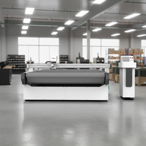 Machine de découpe CNC automatique à couteau oscillant rond Realtop 9KW pour vêtements, tissus et cols de vêtements - Product Image 3