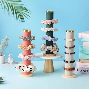 Support de rangement vertical pour affichage de bijoux tête <span class=keywords><strong>corde</strong></span> cheveux chouchou cylindrique Bracelet <span class=keywords><strong>anneau</strong></span> compteur support accessoires accessoire - Product Image 5