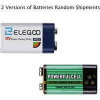 Kit de Inicio Completo ELEGOO UNO R3 para Robótica, Procesador Cortex A8 de 1.2GHz, Más de 200 Componentes, Tutorial, 3 Baterías CR2 Incluidas